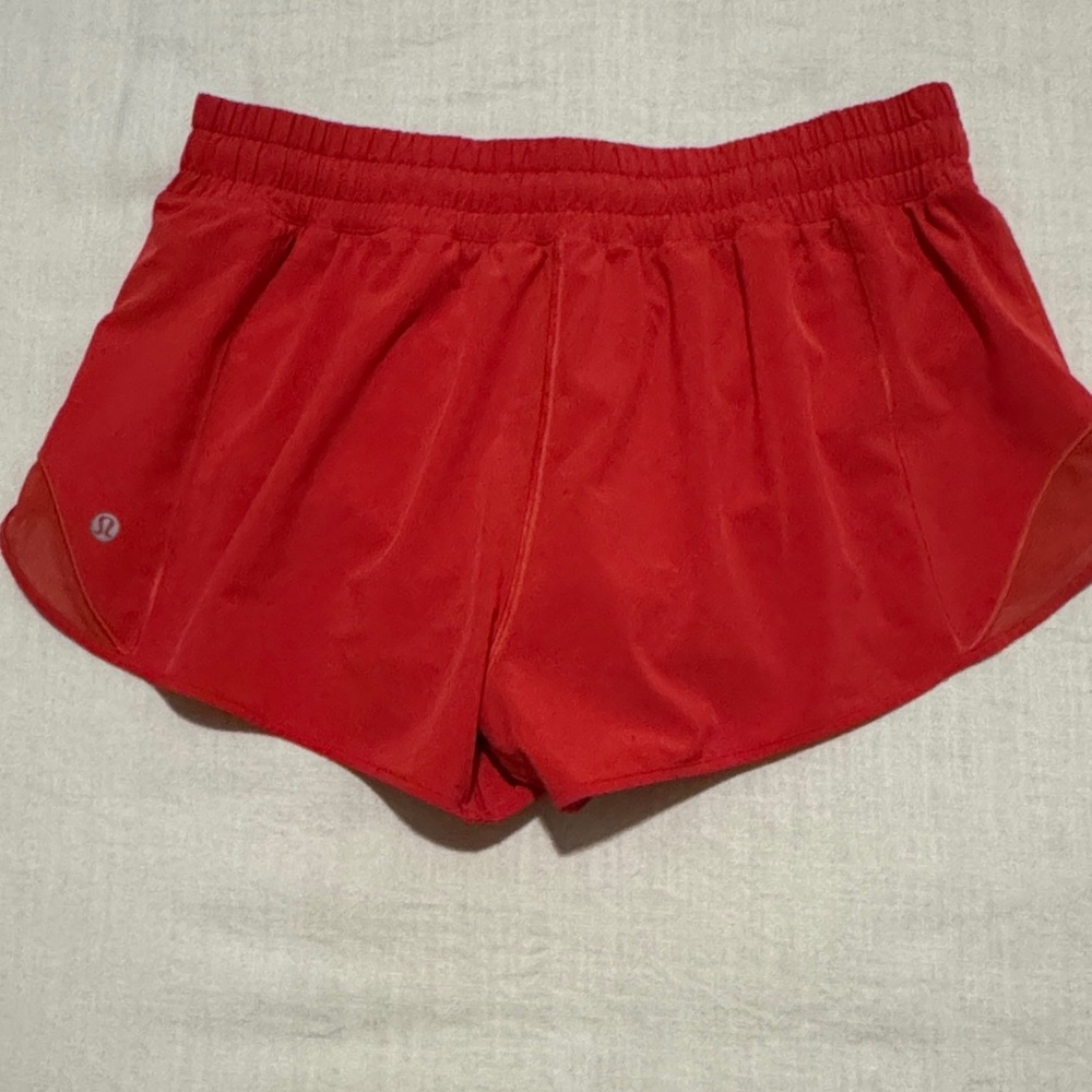 lululemon athletica Vibrant Red Women's Athletic Shorts